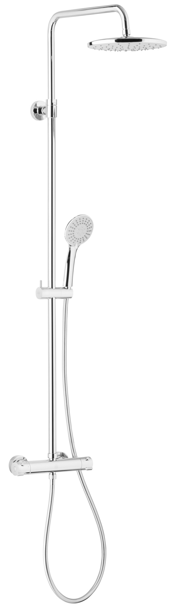 KFA Armatura Moza zestaw prysznicowy ścienny termostatyczny z deszczownicą chrom 5736-911-00