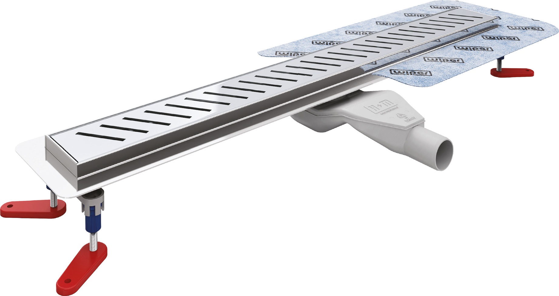 Wiper New Premium odpływ prysznicowy liniowy 100 cm wzór Ponente poler 100.1972.01.100