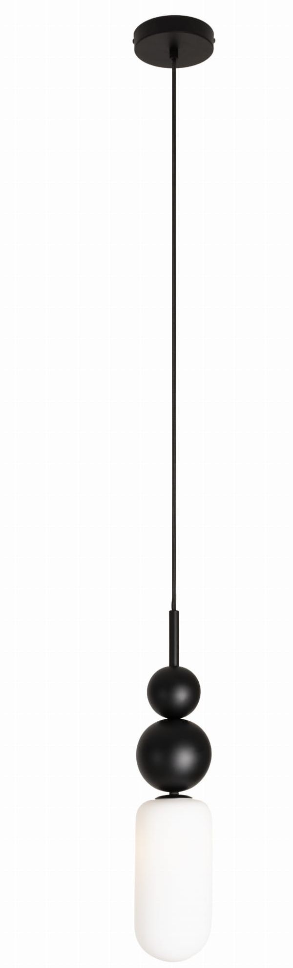 MaxLight Nova lampa wisząca 1x7 W biała-czarna P0641 - Wysyłka w 24h