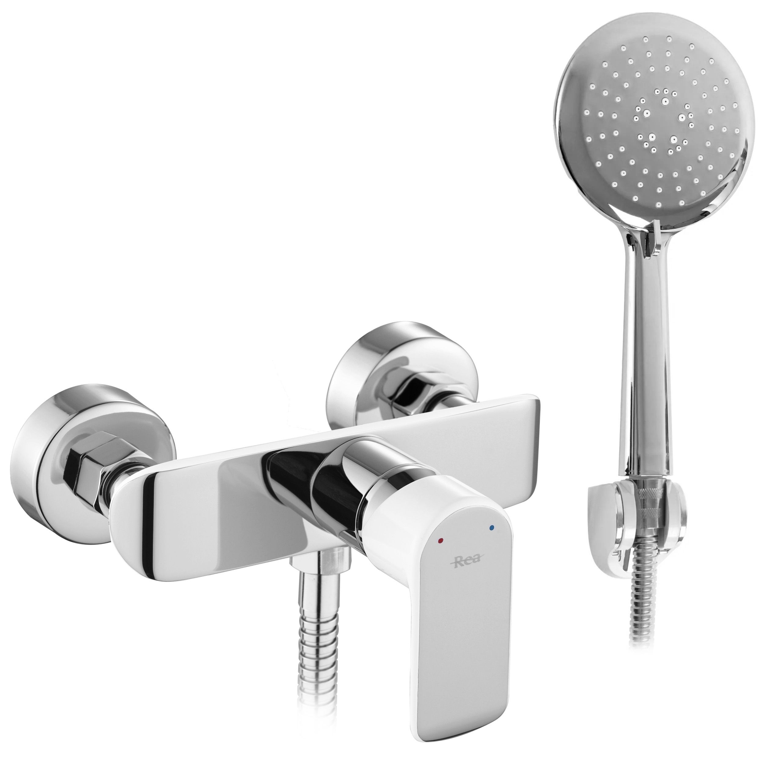 Rea Bloom bateria prysznicowa ścienna chrom-biała REA-B3000
