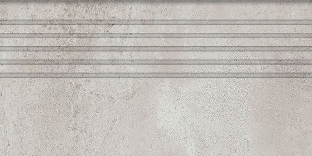 Tubądzin Epoxy stopnica 59,8x29,6 cm szara