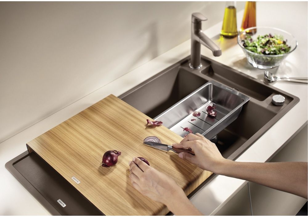 Blanco Axia III 5 S zlewozmywak 91,5x51 cm z Silgranit PuraDur tartufo 523212