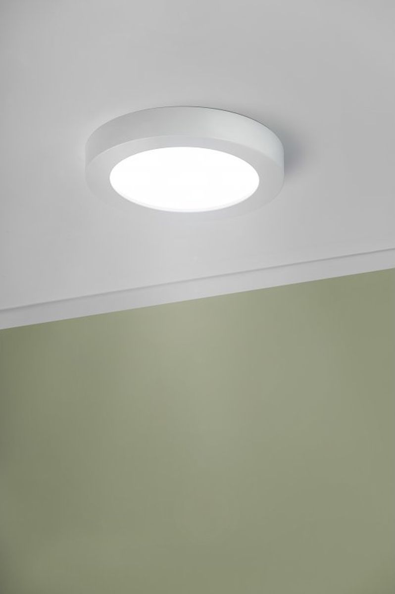 GTV Bolero plafon 1x18 W biały LD-BLROK18W-61