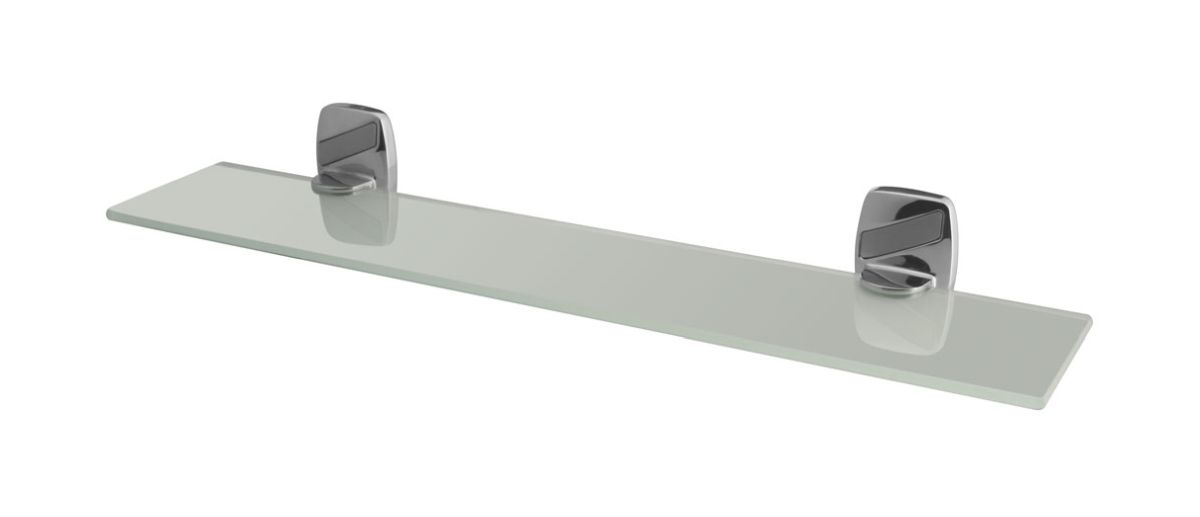 Bisk Oregon półka pod lustro chrom/szkło mrożone 79701