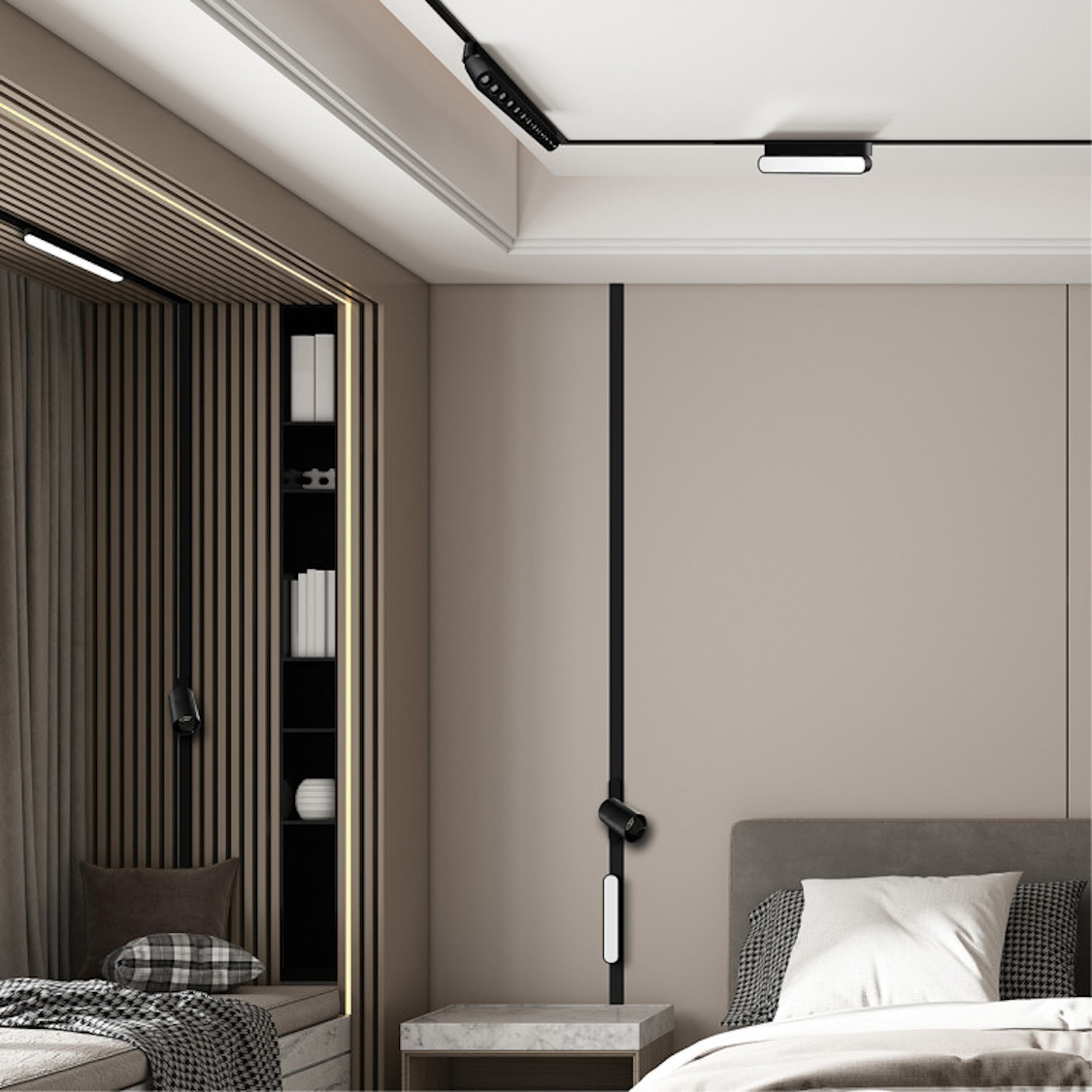 Light Prestige Magnetic Slim lampa magnetyczna 1x10 W czarny LP-606-MAG SLIM 10W 3BK