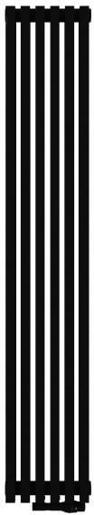Radox Vertica Uno grzejnik pokojowy 190x26,7 cm podłączenie dolne czarny RX-VRD.002T.1900.267