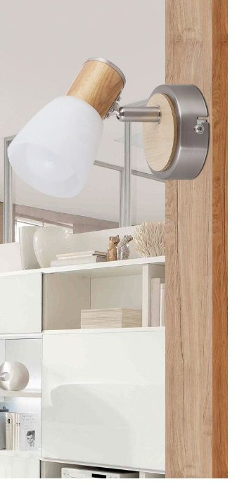 Rabalux Gavin kinkiet 1x40 W biały-chrom-satyna 6486