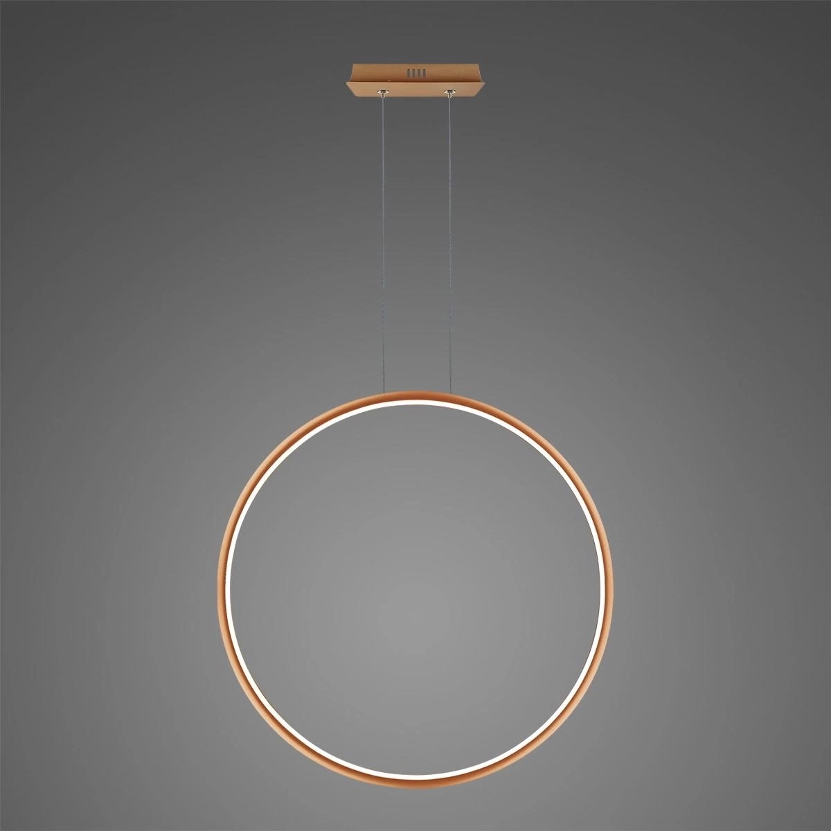 Altavola Design Ledowe Okręgi lampa wisząca ściemnialna 38 W miedź LA073/X_100_in_3k_copper_dimm