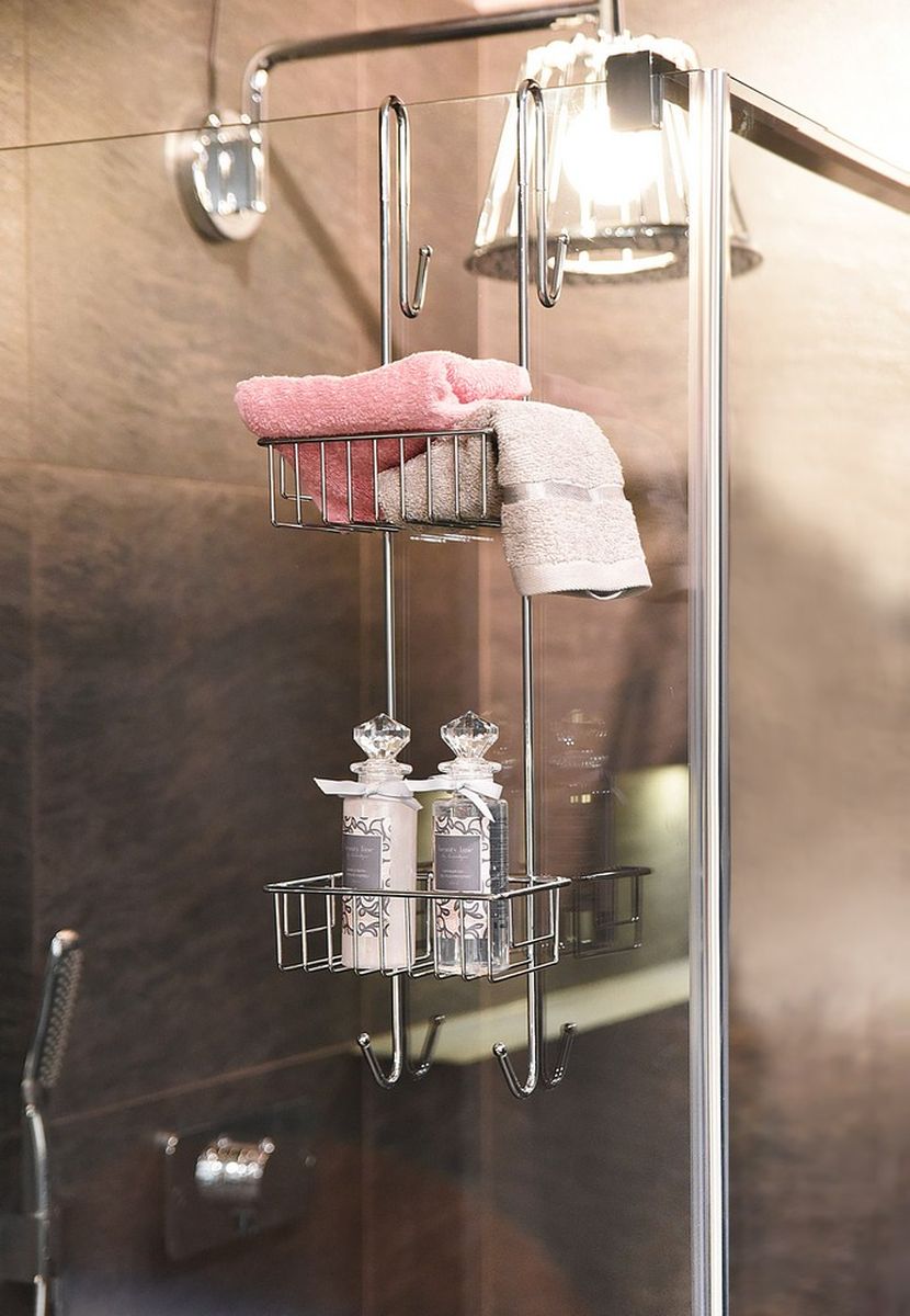 AWD Interior półka łazienkowa 18 cm podwójna stal AWD02081423