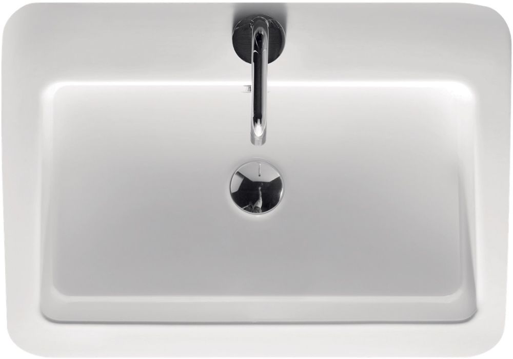 Kerasan Ego umywalka 60x43 cm prostokątna biała 324201