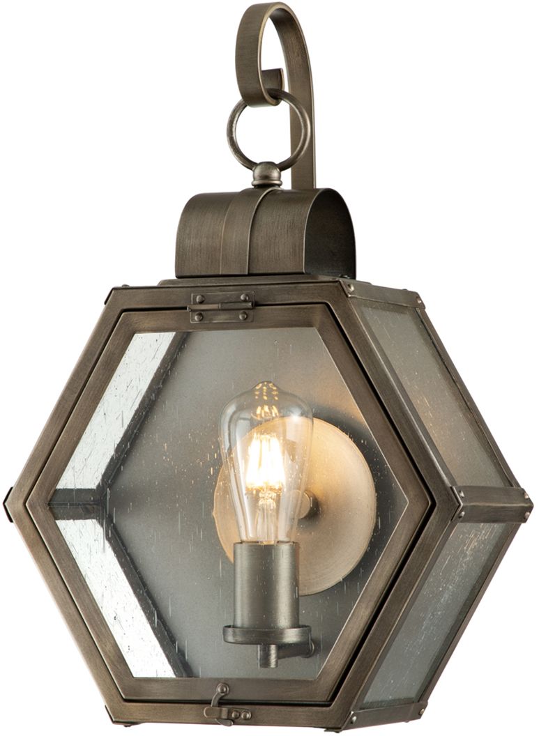 Quintiesse Heath kinkiet zewnętrzny 1x60 W przezroczysty/oksydowany brąz QN-HEATH-M-BU