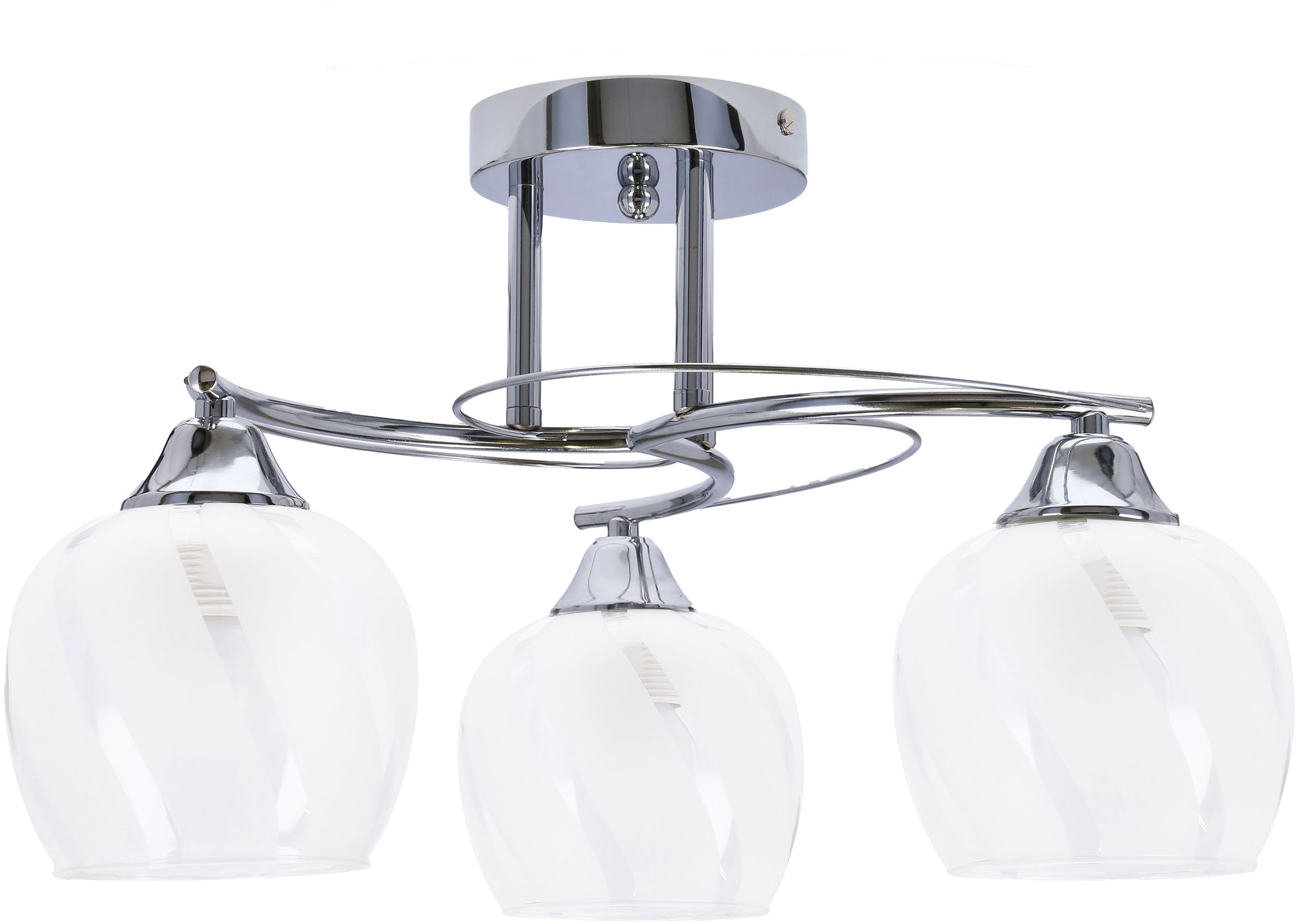 Candellux Prego lampa podsufitowa 3x40W chrom/przezroczysty 33-09456 - Wysyłka w 24h