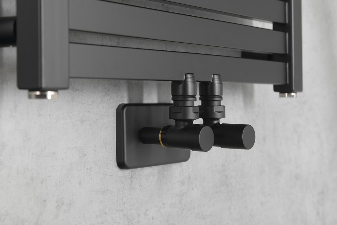 Sapho Compact Black zestaw przyłączeniowy czarny CP5115BS