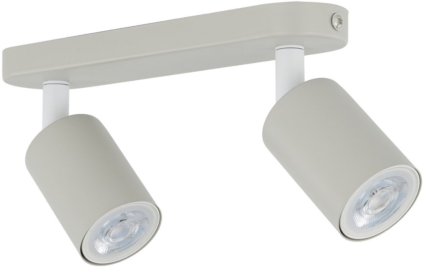 TK Lighting Livia lampa podsufitowa 2x10 W beżowa 10239
