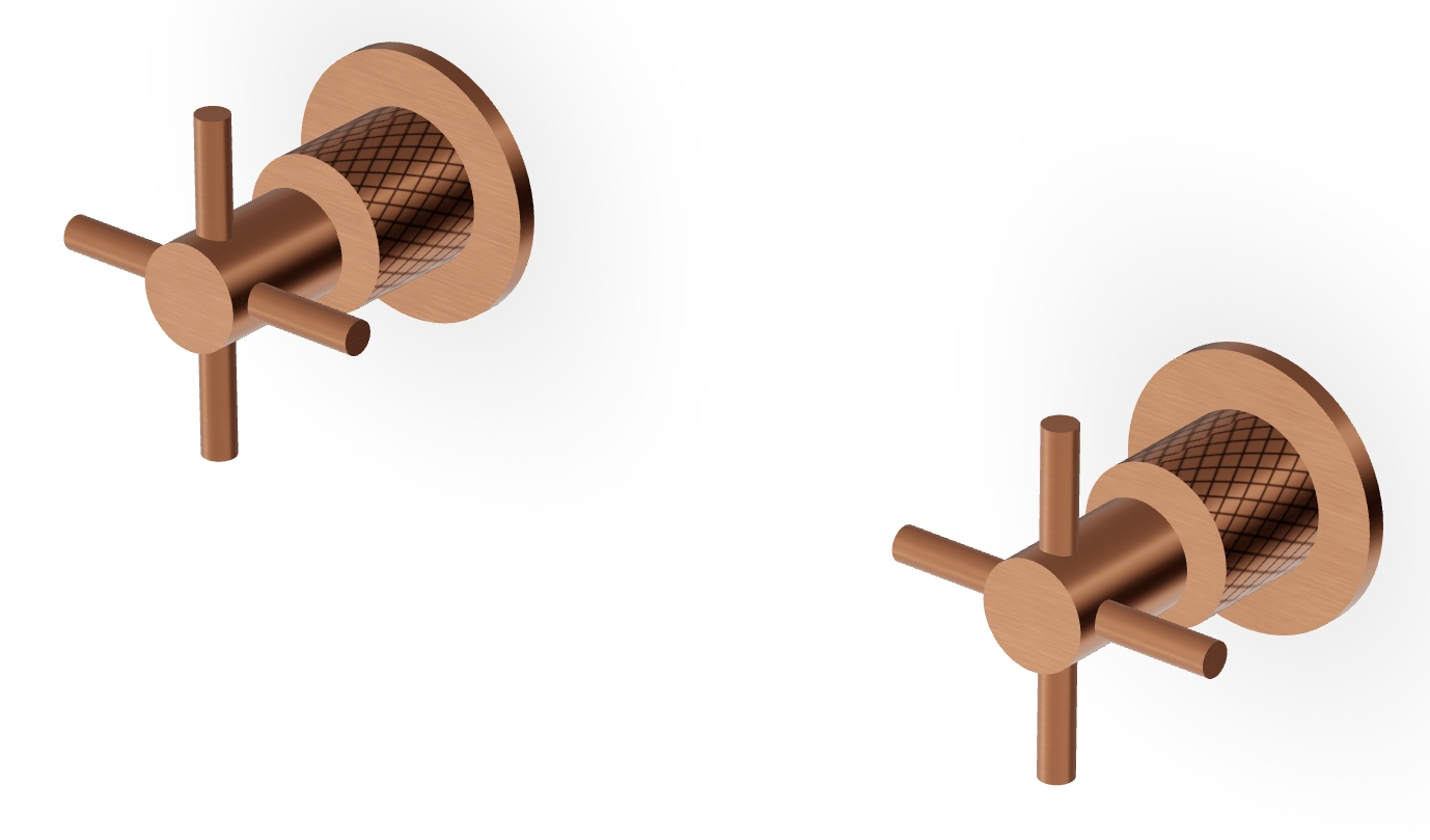 Zucchetti Helm bateria prysznicowa podtynkowa miedź ZHM738.XP91G3