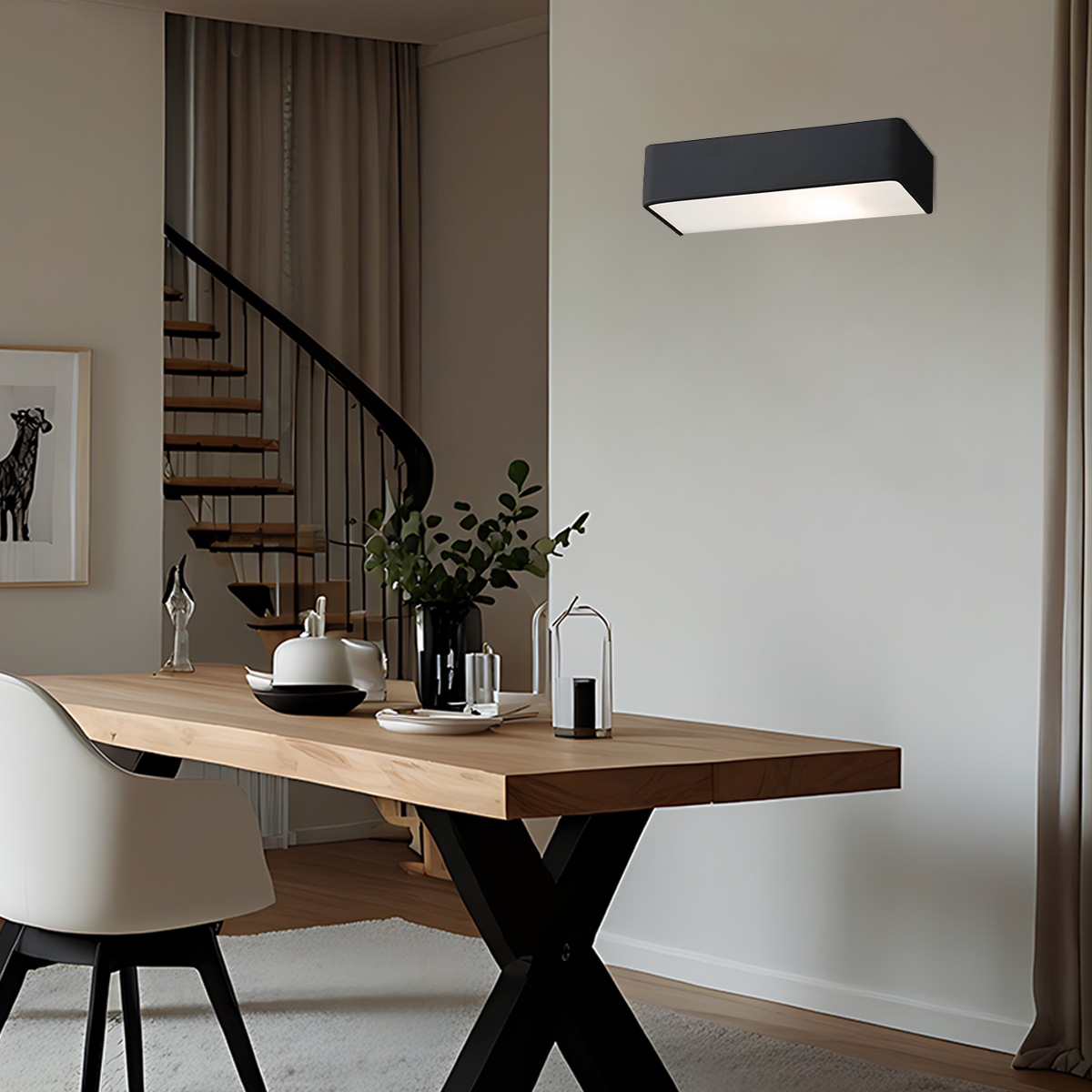 Argon Rodan kinkiet 1x15W czarny 3075