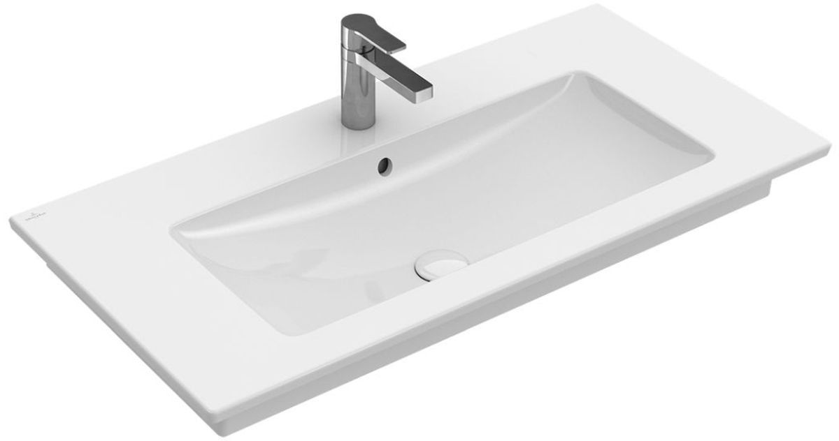 Villeroy & Boch Venticello umywalka 100x50 cm prostokątna Weiss Alpin 4104AJ01