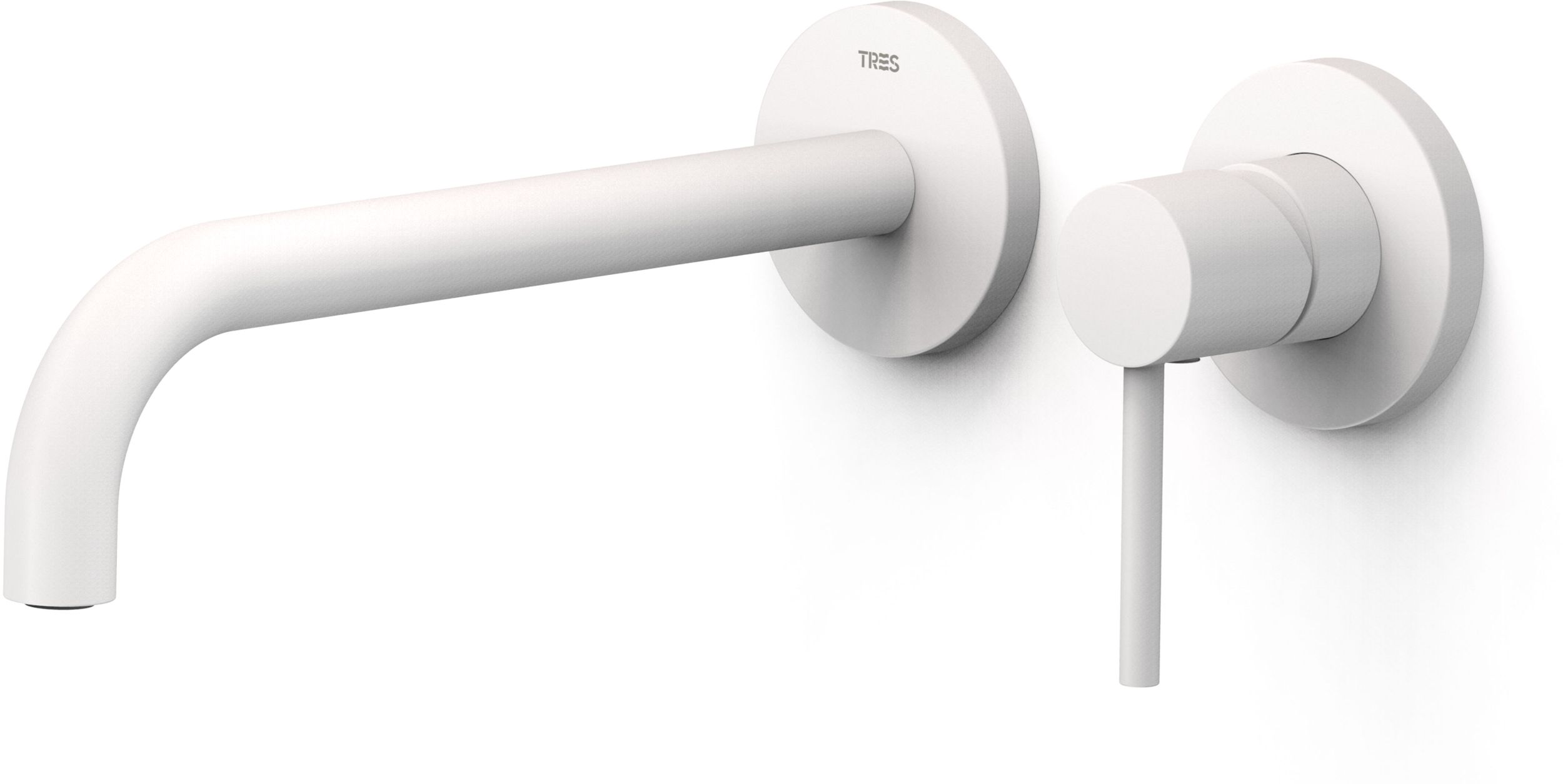 Tres Study bateria umywalkowa podtynkowa biały mat 26230022BM