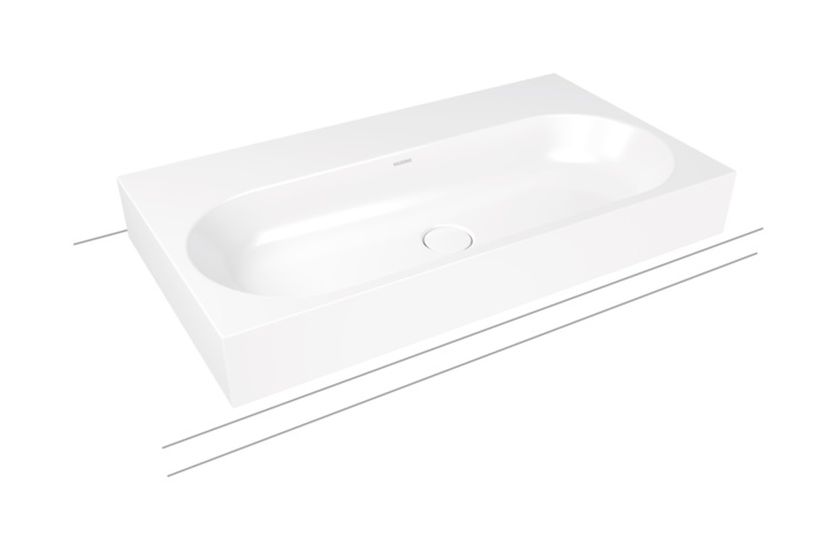 Kaldewei Centro umywalka 90x50 cm nablatowa prostokątna model 3058 biała 903106003001