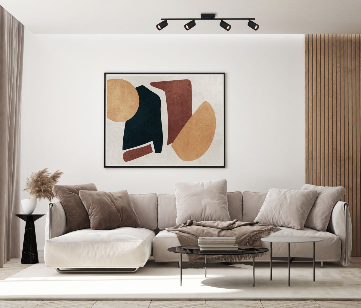 Italux Tris lampa podsufitowa 4x10 W czarna SPL-46829-4-BK