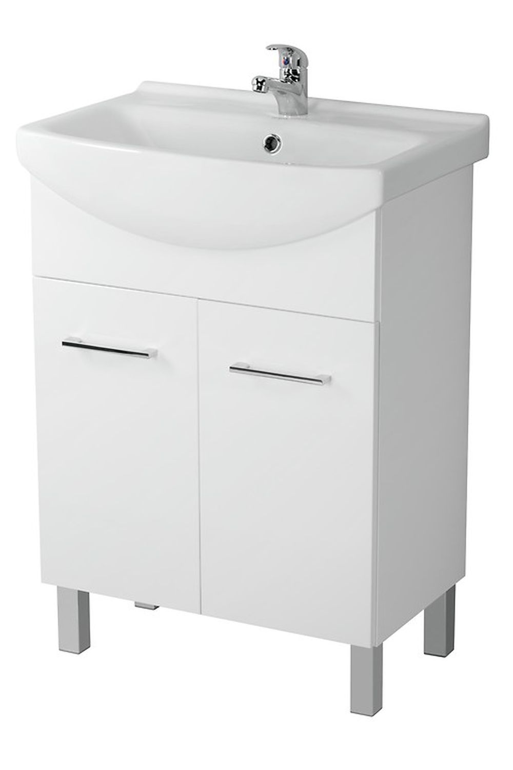 Mito Olivia szafka 56,5x34x80 cm podumywalkowa stojąca biała S1012-008 - Wysyłka w 24h