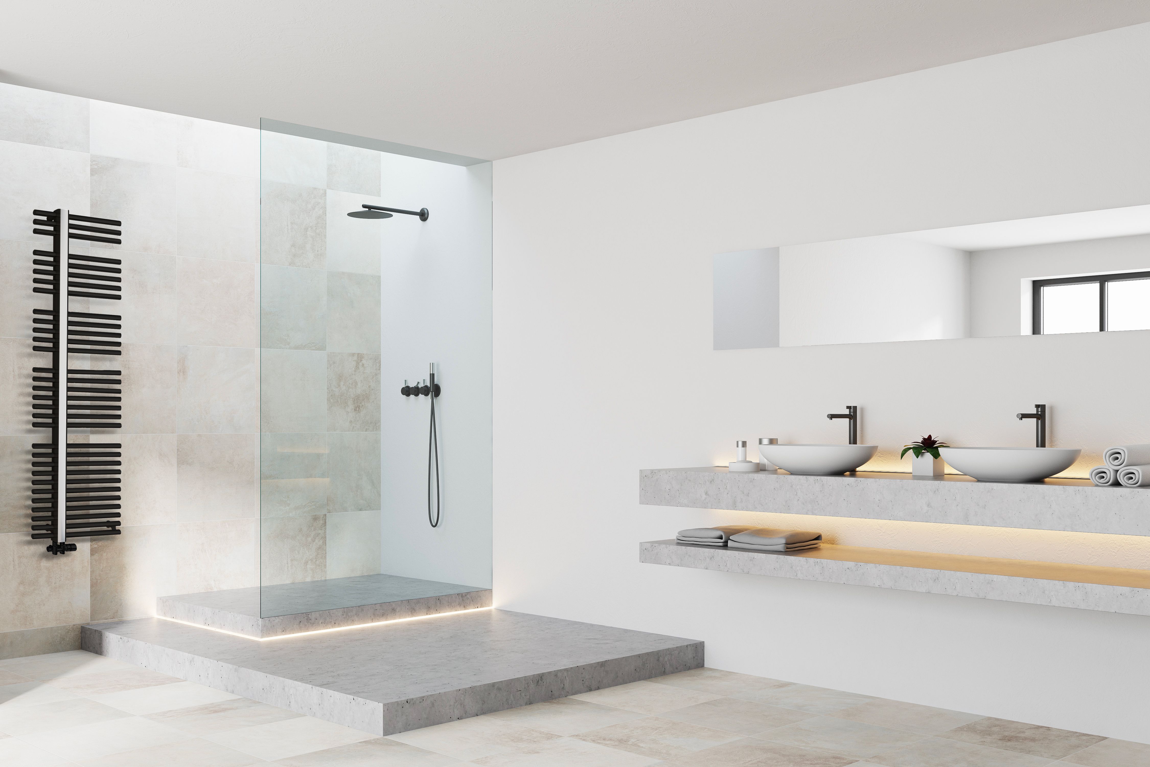 P.M.H. Kronos grzejnik łazienkowy 80x60 cm biały mat KR1WE