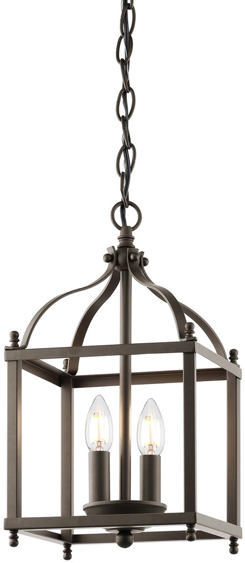 Elstead Lighting Larkin lampa wisząca 2x60 W stary brąz KL-LARKIN-P-S-OZ