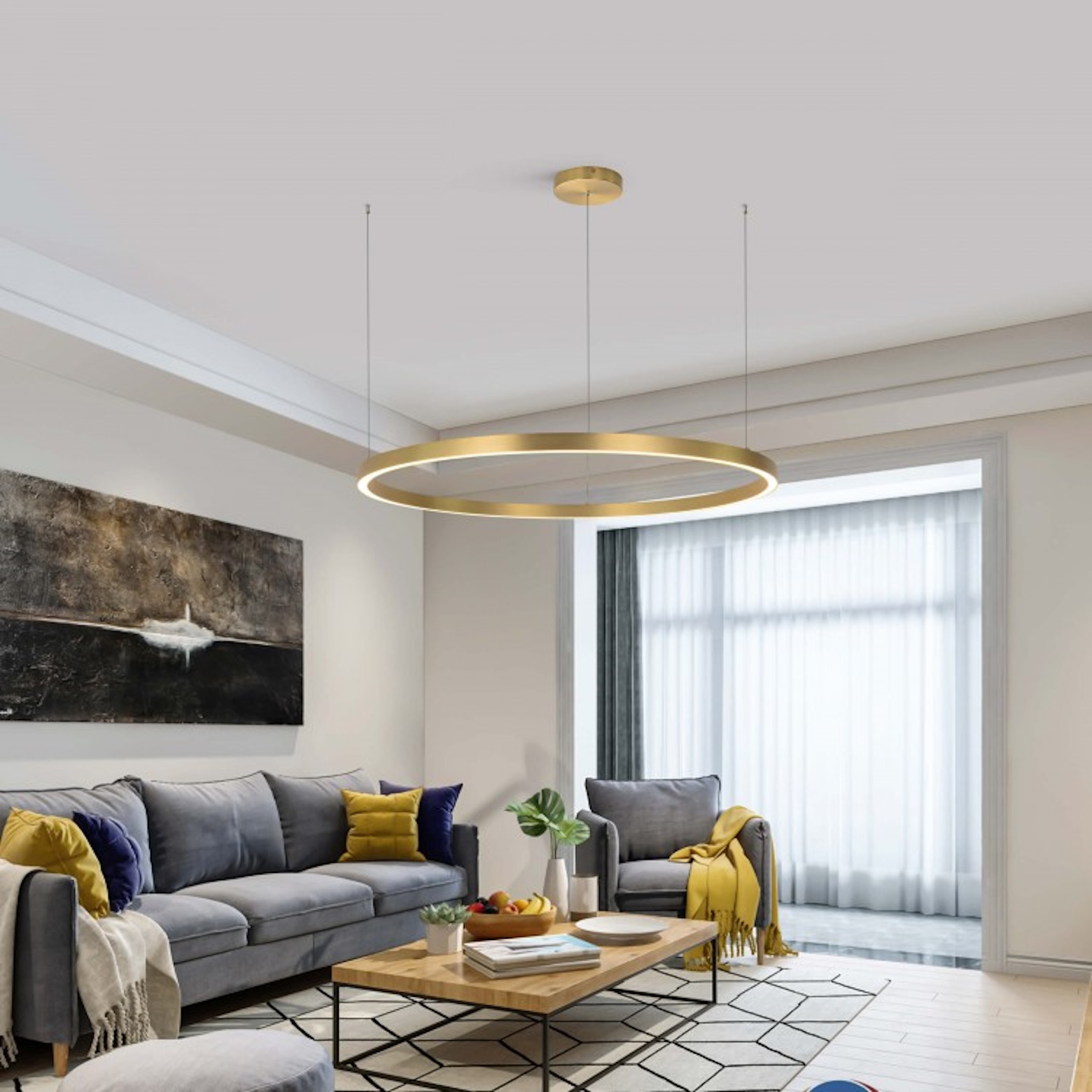 Light Prestige Midway lampa wisząca x W złota LP-033/1PLGD