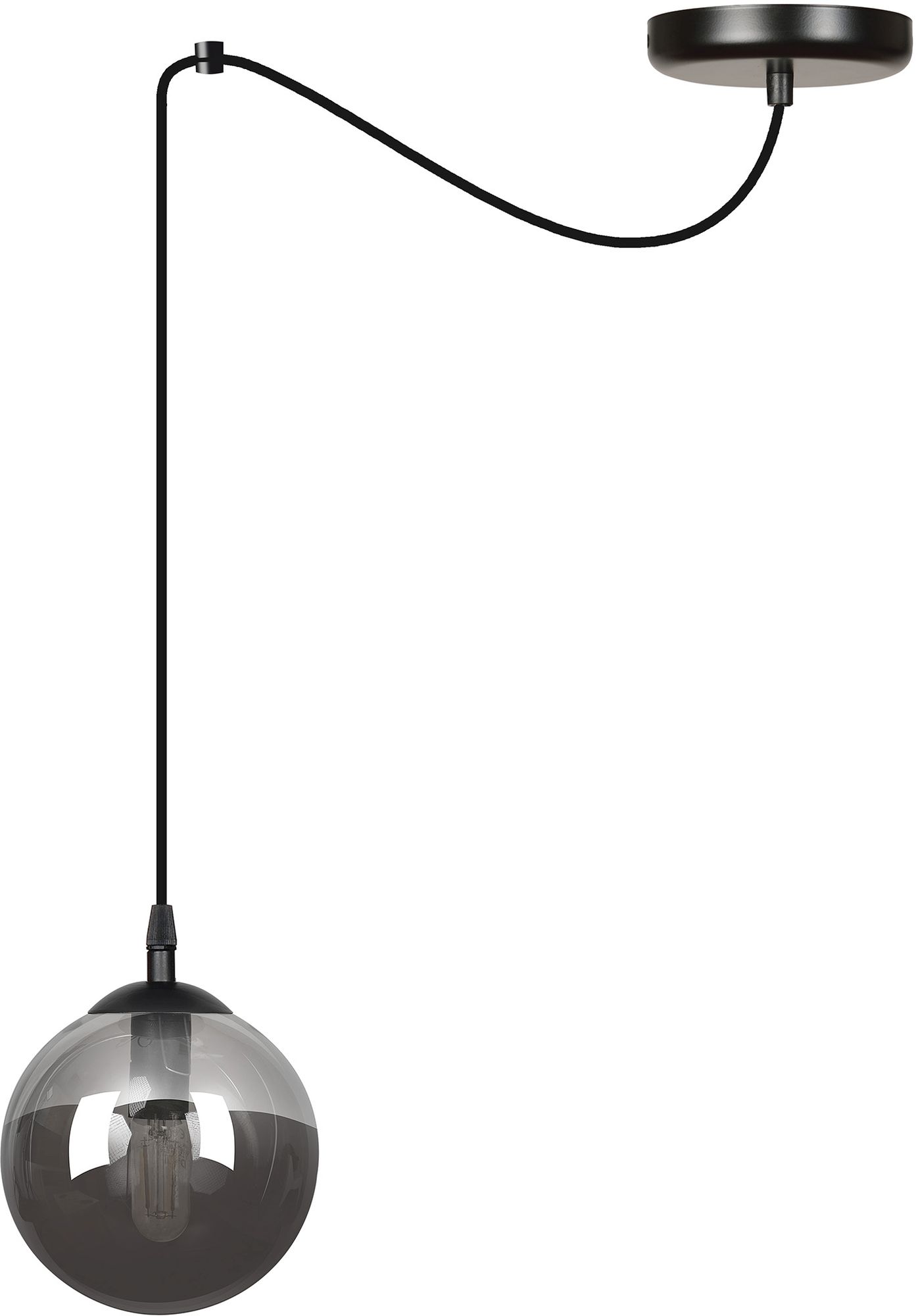 Emibig Gigi lampa wisząca 1x10 W czarna-grafitowa 937/1