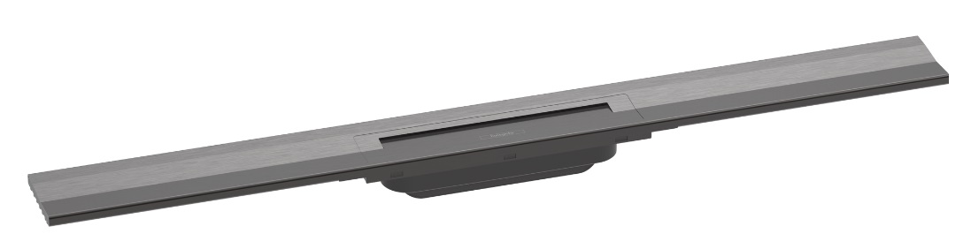 Hansgrohe RainDrain Flex element zewnętrzny odpływu liniowego 80 cm z możliwością przycięcia czarny chrom szczotkowany 56051340