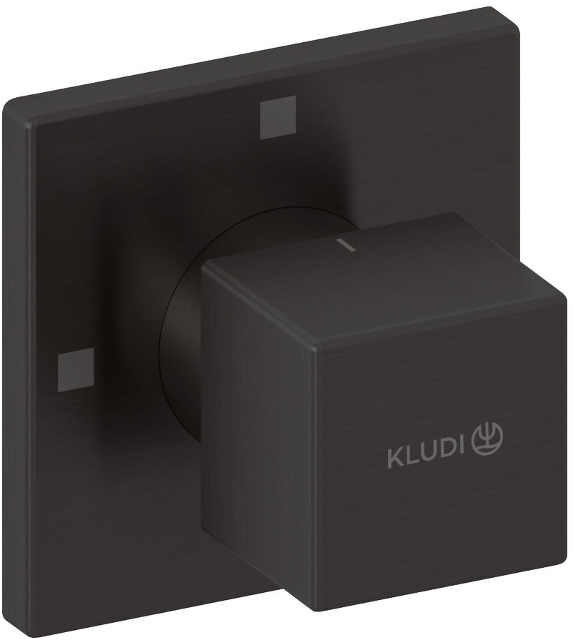 Kludi Decus element zewnętrzny zaworu podtynkowego czarny szczotkowany 54846N275