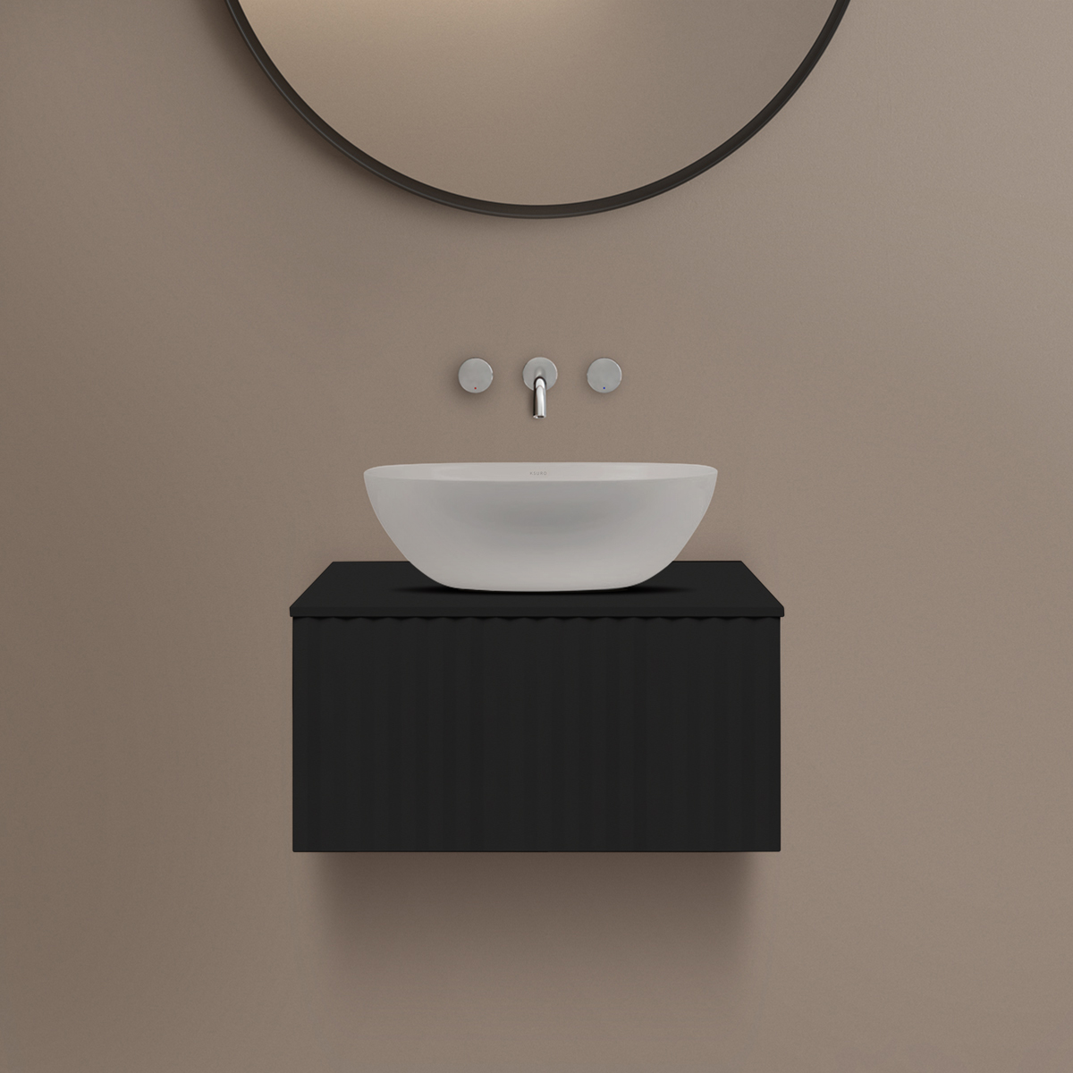 Ksuro 02 blat naszafkowy Slim 60 cm czarny mat 53002030 - Wysyłka w 24h