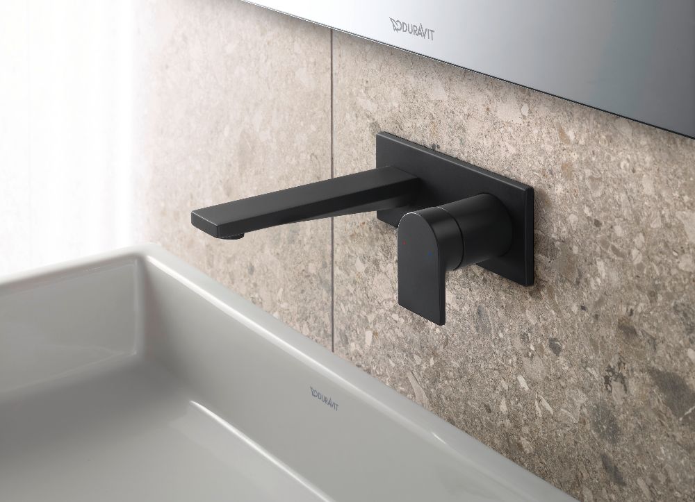 Duravit Tulum bateria umywalkowa podtynkowa czarny mat TU1070004046