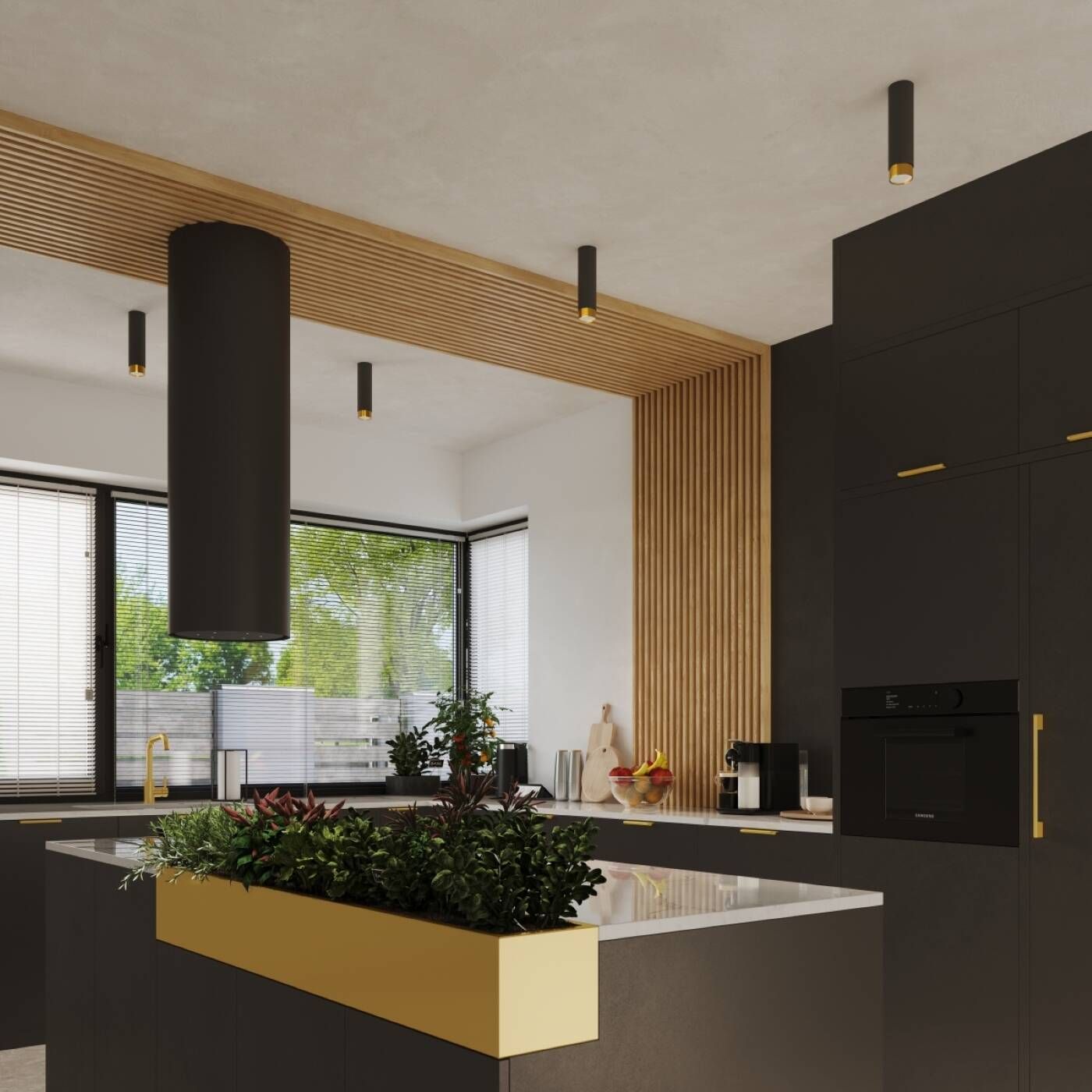 Sollux Lighting Nero lampa podsufitowa 1x10 W czarna SL.1410