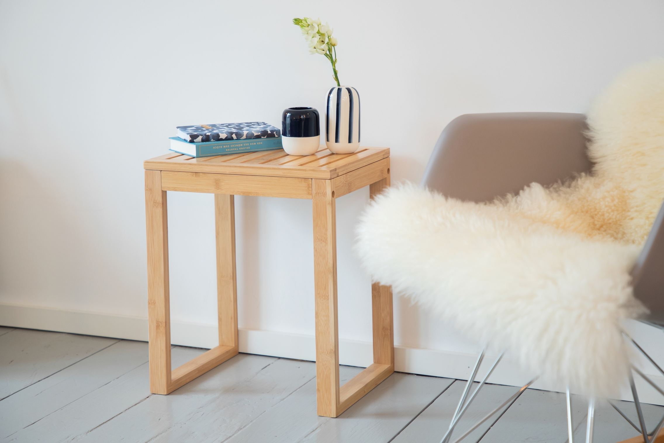 Wenko Bambusa taboret łazienkowy drewno 24729100