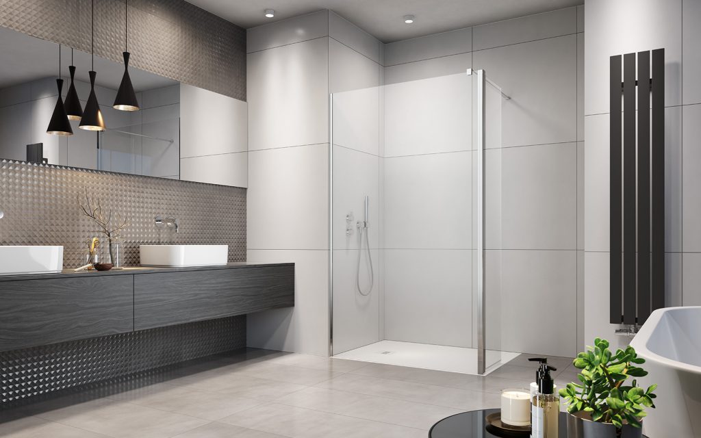 Radaway Eos Walk-In ścianka prysznicowa 90 cm lewa chrom/szkło przezroczyste 13799501-01L