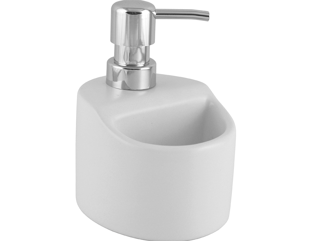 Kuchinox Yogo dozownik do płynu 330 ml stojący biały mat AMP6M2M