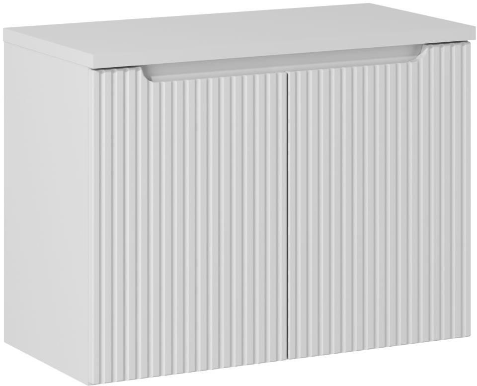 Zestaw Comad Nova White szafka z blatem 80 cm wisząca biała SET-NOW B 80CM D - Wysyłka w 24h