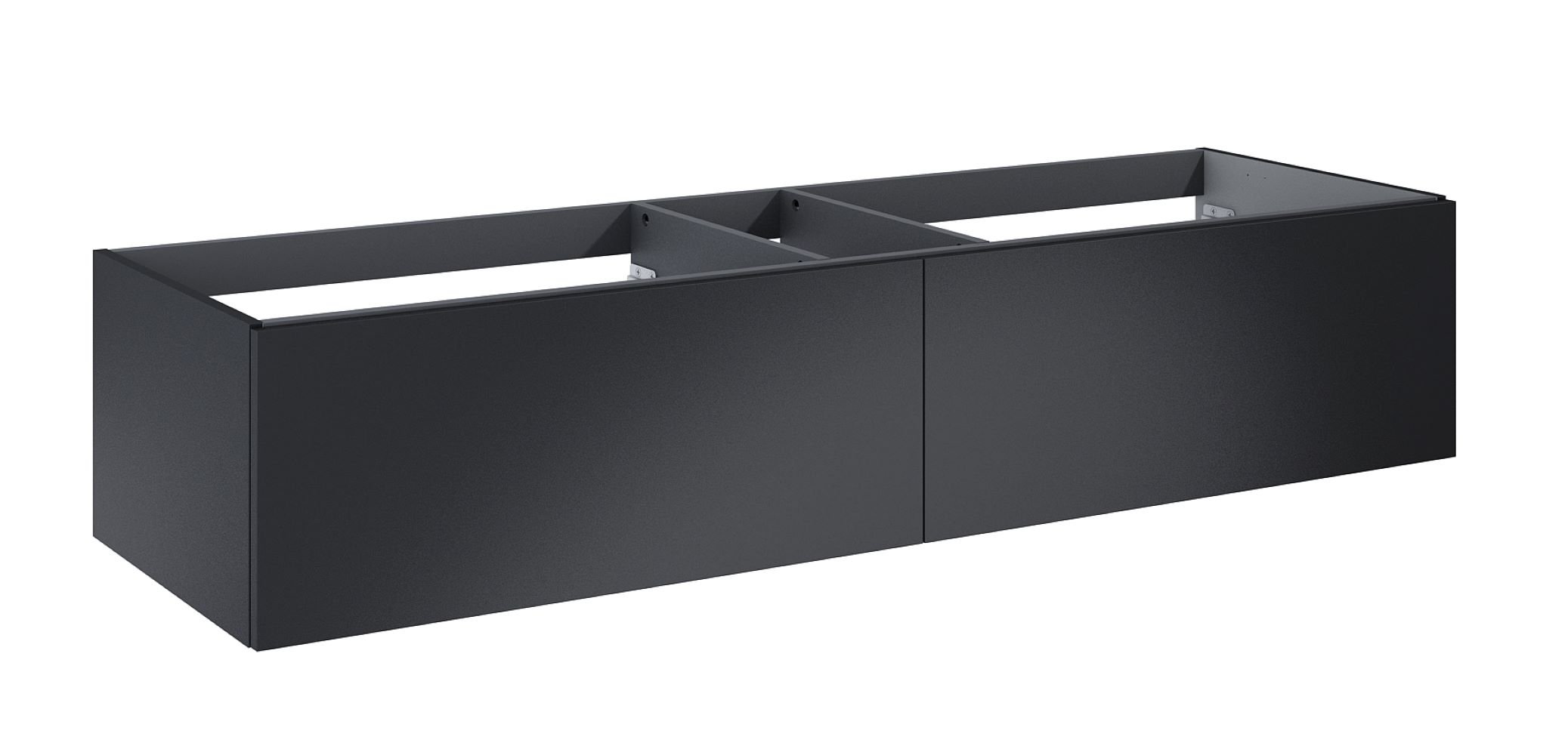 Elita Look Slim szafka 160x44,9x31,8 cm podumywalkowa wisząca black matt RE081604027160