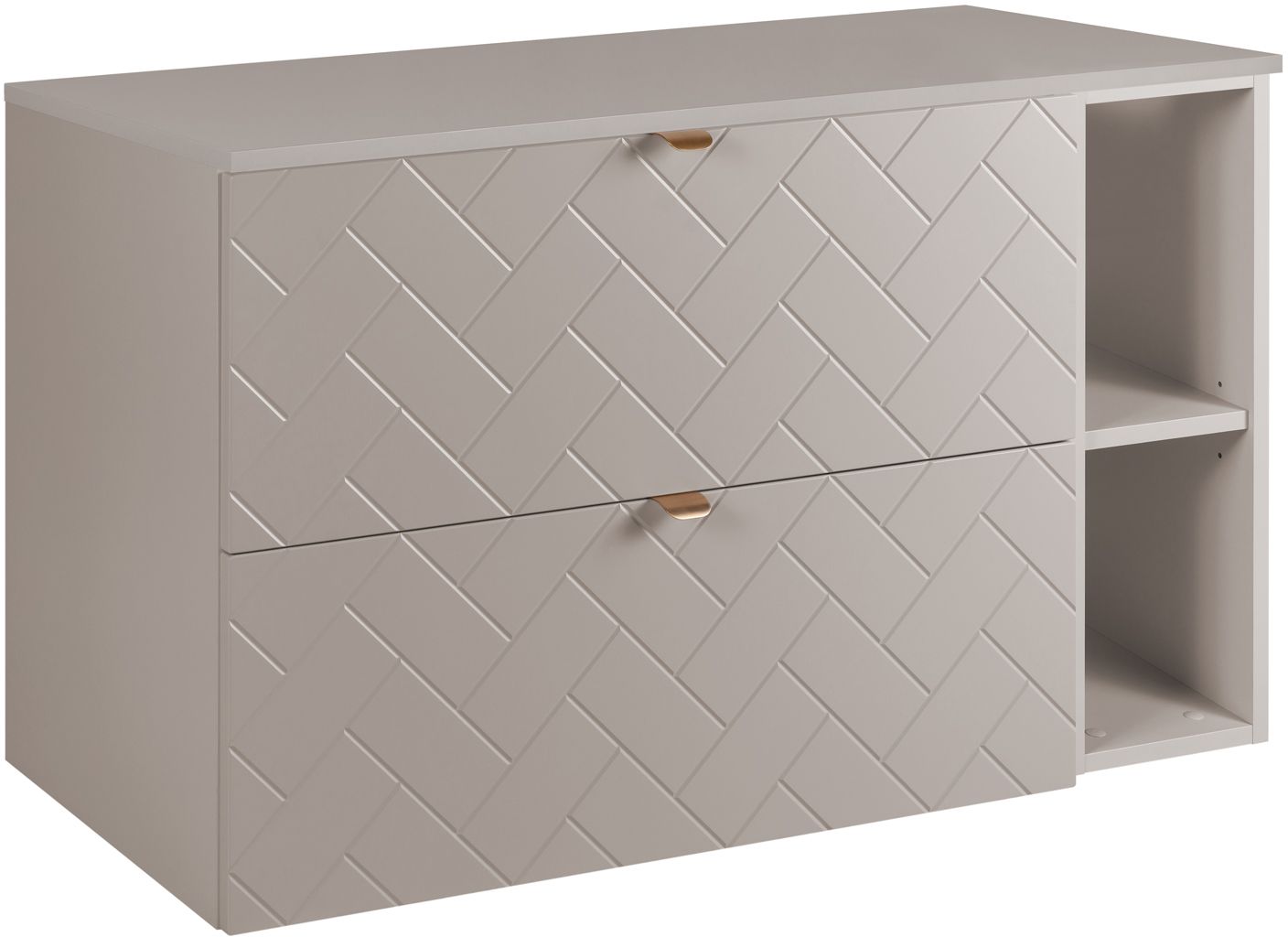 Zestaw Rodan Trend zestaw mebli łazienkowych 100 cm kaszmir (5906154450911, 5906154452182, 5906154451864)