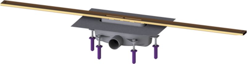 Kessel Linearis Infinity odpływ liniowy prysznicowy 110 cm brąz szczotkowany 45204.11