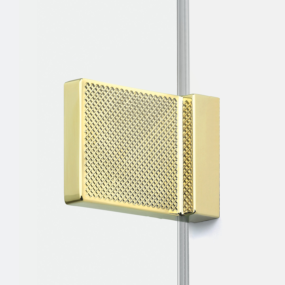 New Trendy Avexa Gold Shine XR kabina prysznicowa 80x80 cm kwadratowa lewa złoty połysk/szkło przezroczyste EXK-6751