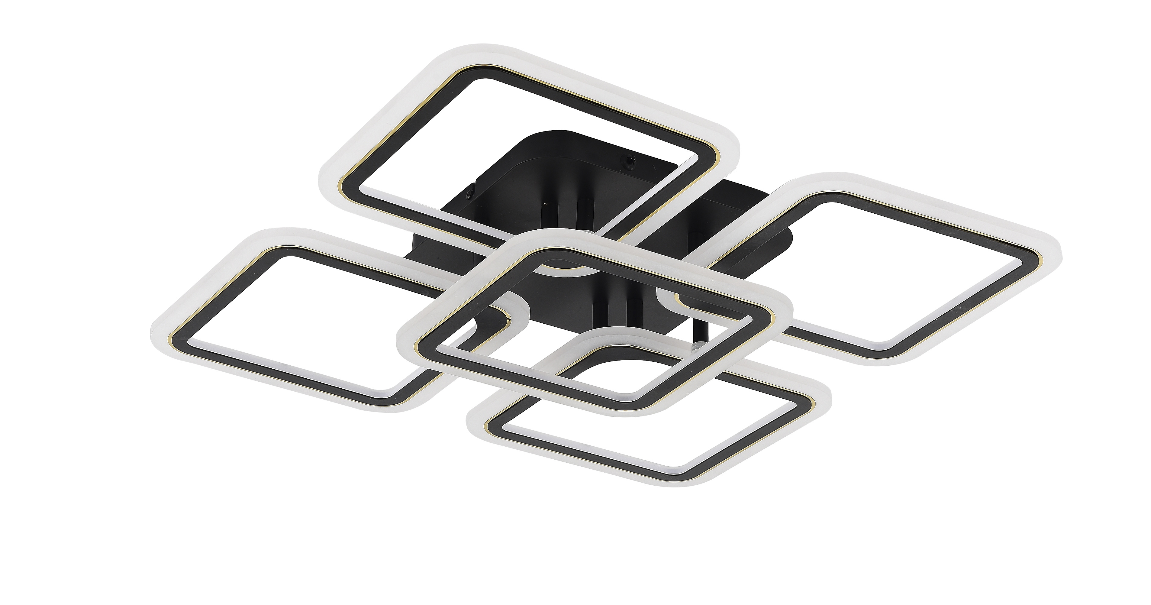 Zuma Line Stellar lampa podsufitowa 1x55 W biała-czarna MS232150R-BK