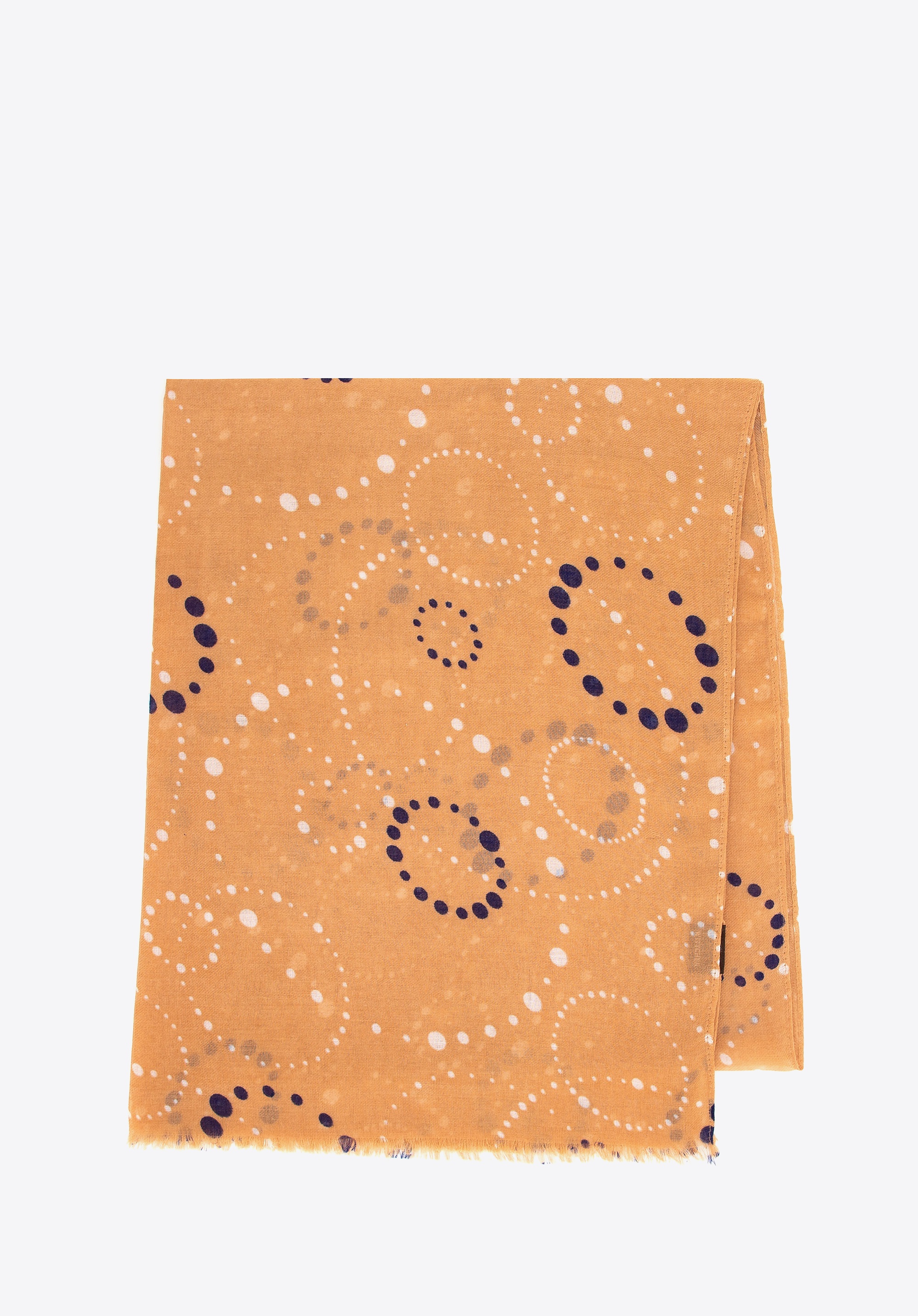 Dodatkowy rabat 25% - Damski szal w motyw geometryczny beżowy