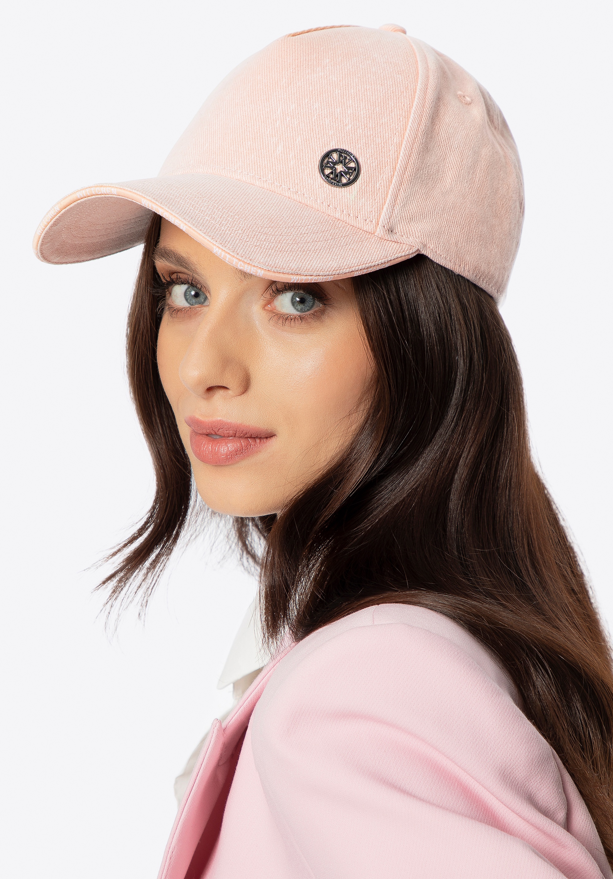 Dodatkowy rabat 25% - Bawełniana czapka z daszkiem różowa