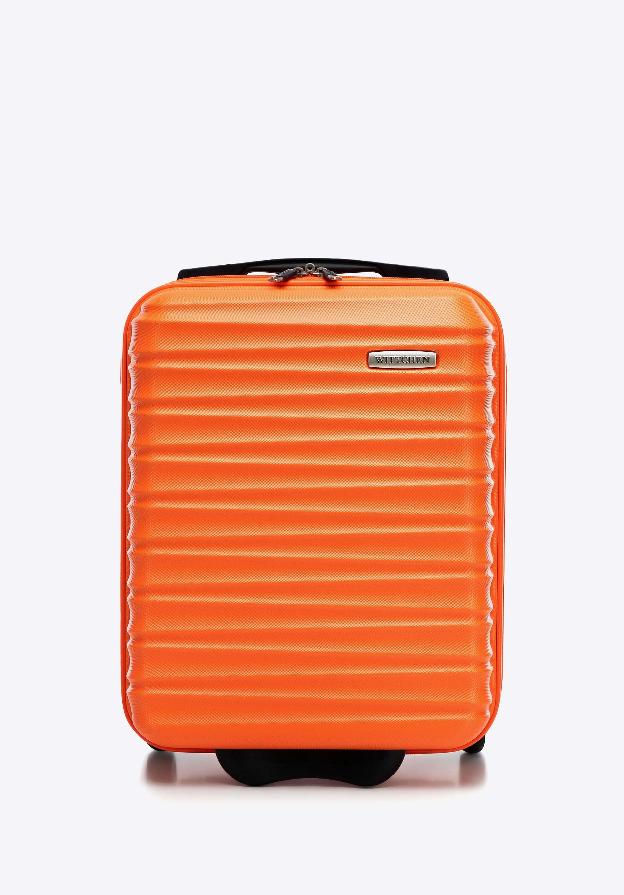 Walizka kabinowa z ABS-u z żebrowaniem pomarańczowy