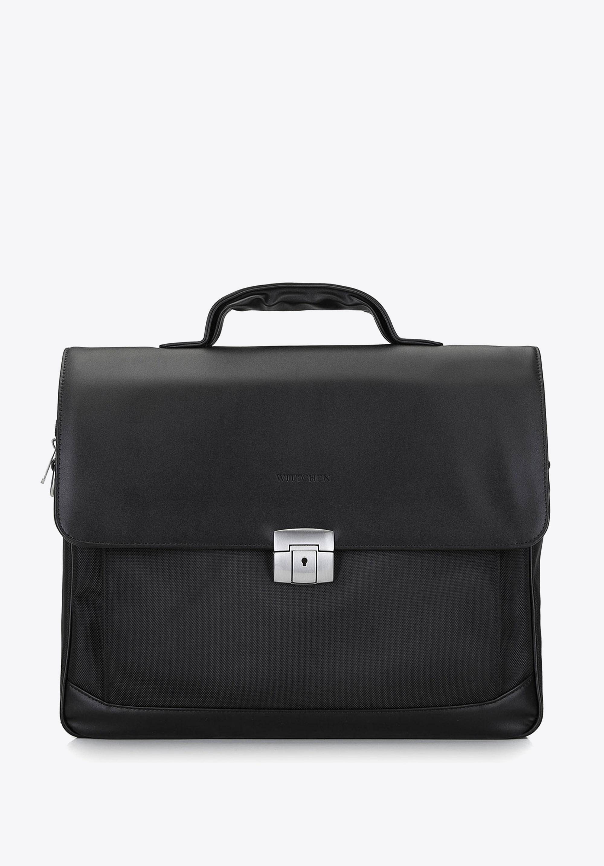 Dodatkowy rabat 25% - Teczka z kieszenią na laptopa 15,6” z tkaniny czarna