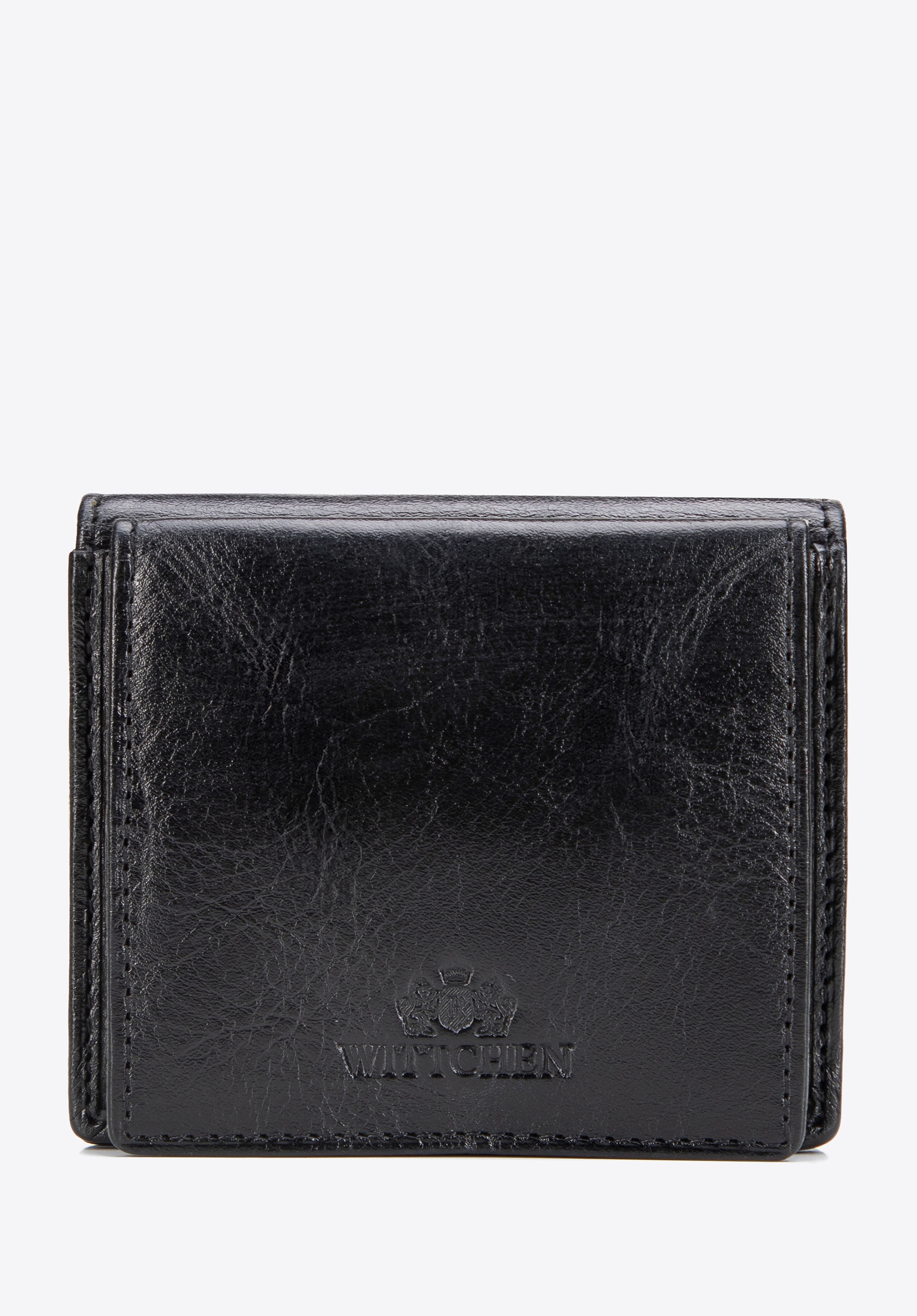 Skórzana bilonówka klasyczna czarna