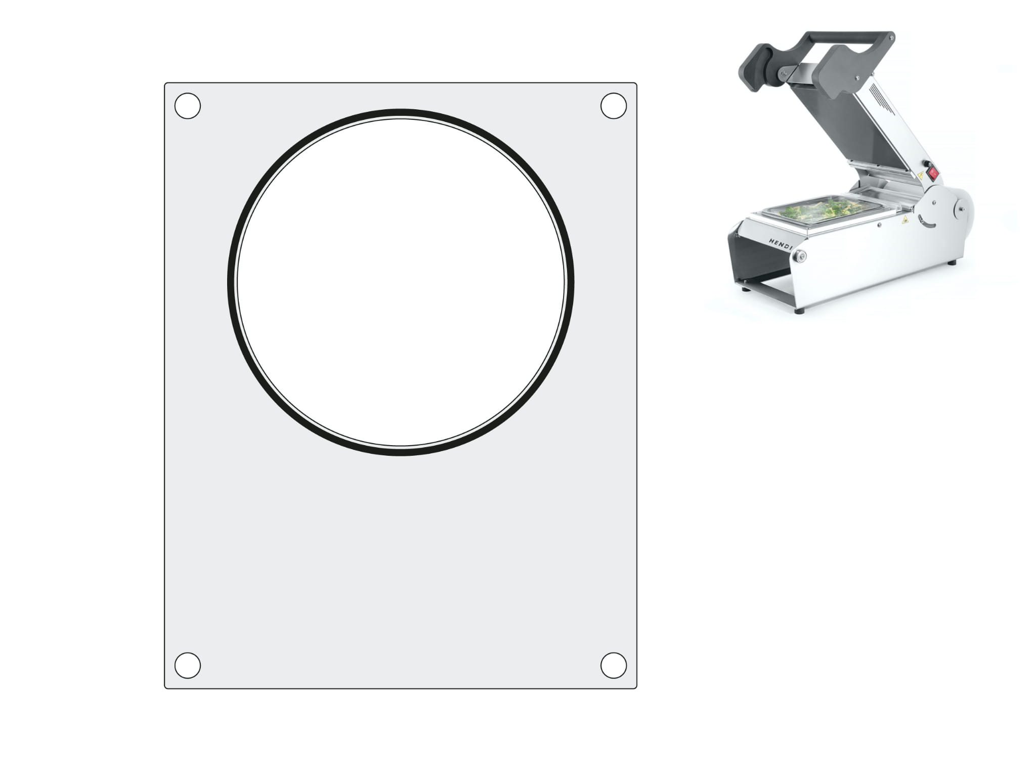 Matryca na duży pojemnik do zupy 165 mm Hendi