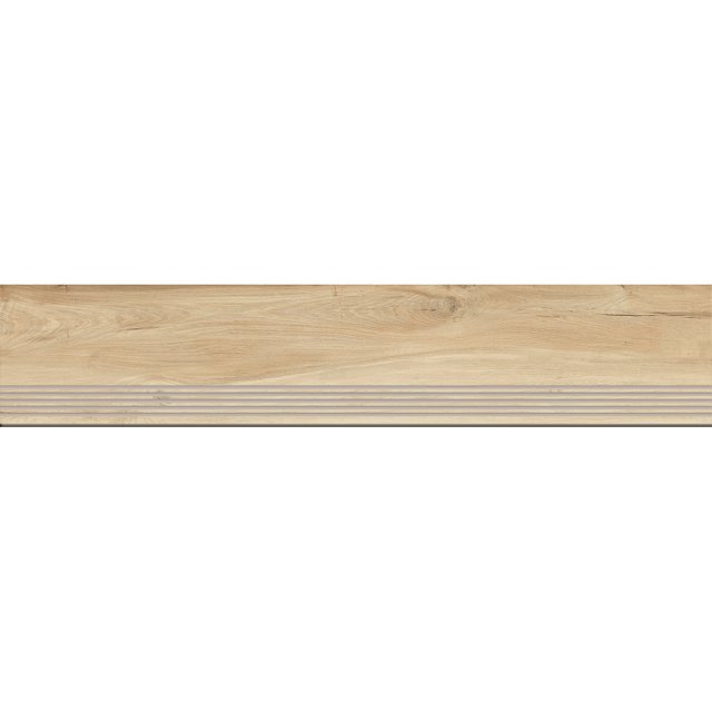 Gres szkliwiony stopnica Stn Ceramica HUAINE ROBLE mat 30x150 gat. I